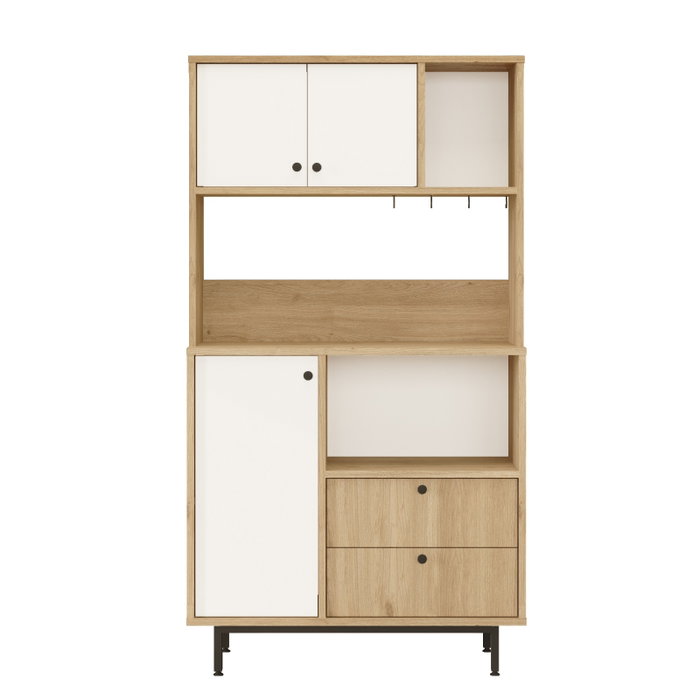 Hanah Home Armario Multiusos RE3-SW Roble y Blanco Hanah Home Armario Multiusos RE3-SW Roble y Blanco